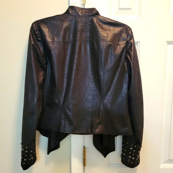 Black Jacket with Studded Sleeves - Picture 2 of 2